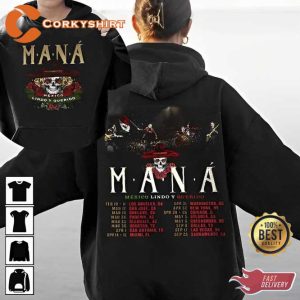 Mana Rock Band Mexico Lindo Y Querido Pop Lover Tour Shirt (4)