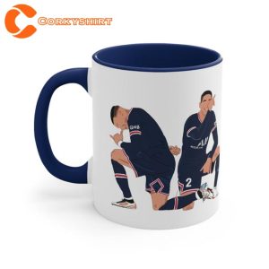 Mbappe Hakimi PSG Football Ceramic Coffee Mug1