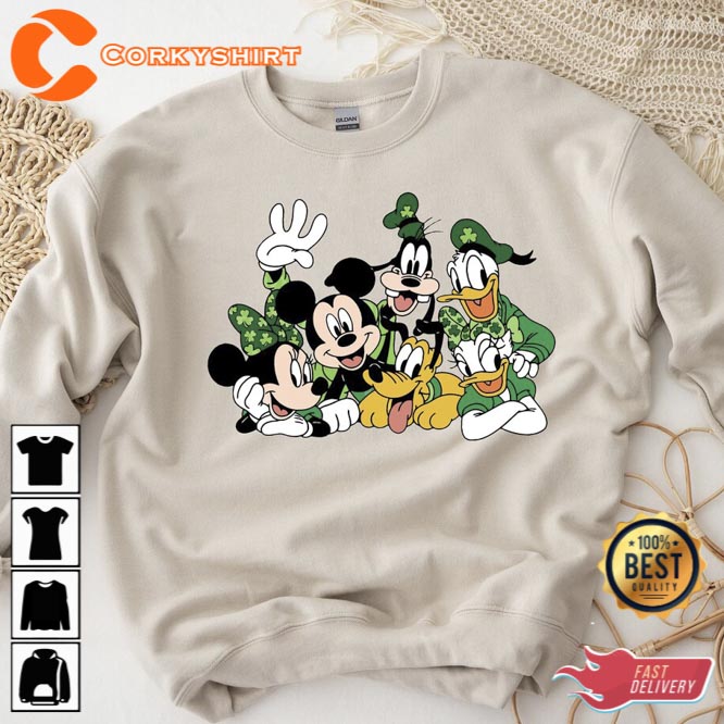 Mickey and Friends St Patricks Sweatshirt 1
