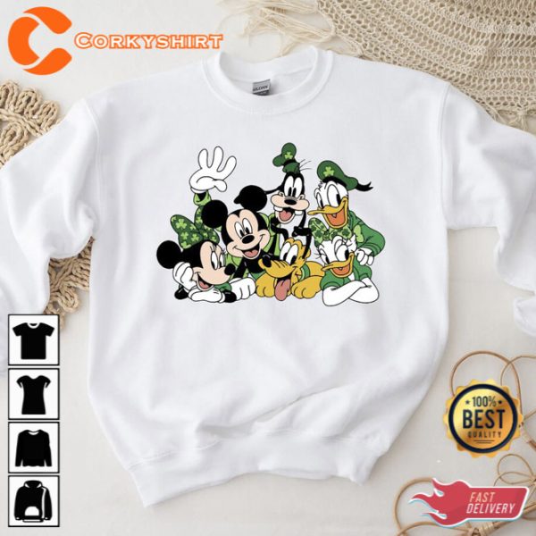 Mickey and Friends St Patricks Sweatshirt