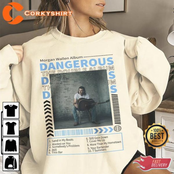 Morgan Wallen Dangerous The Double Album Full Tracklist Shirt