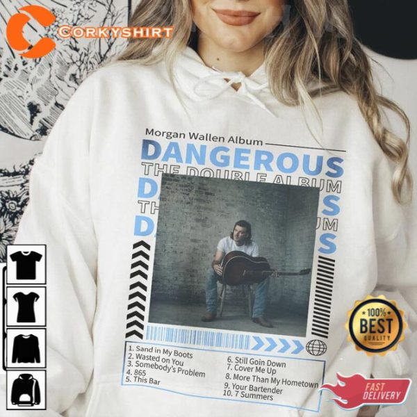 Morgan Wallen Dangerous The Double Album Full Tracklist Shirt