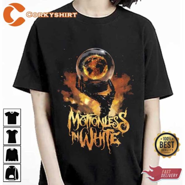 Motionless In White Tour 2023 Rock Band Tshirt