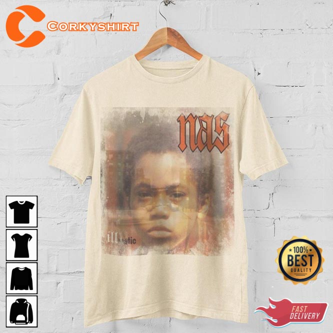 lade Dårlig faktor menneskemængde Nas Illmatic Streetwear Style V2 Hip Hop Graphic T-Shirt - Corkyshirt
