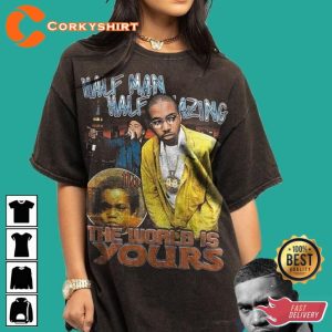 Nas The World Is Yours Rap Hip Hop Vintage Graphic T-Shirt2