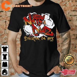 Nate Diaz T-Shirt Men’ Ufc Nate Diaz Smoke Graphic