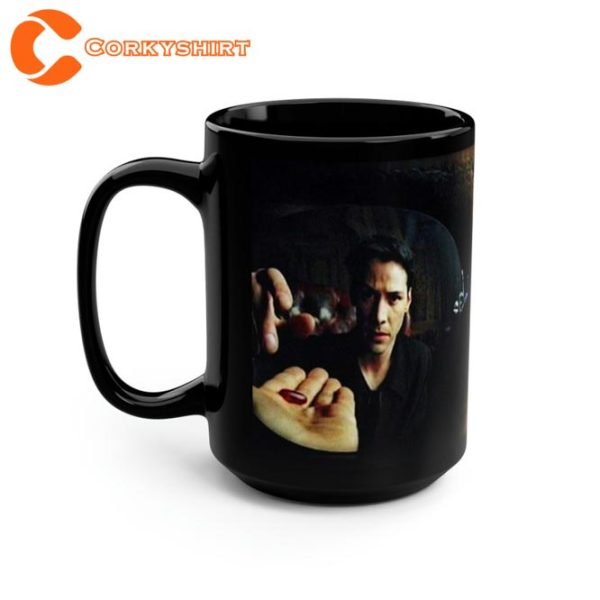 Neo and Morpheus Red Pill Blue Pill Keanu Reeves Movie Coffee Mug