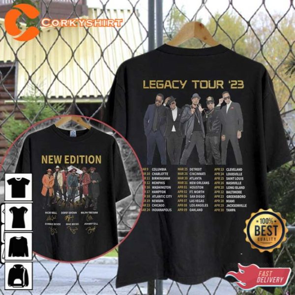 New Edition Band Legacy Tour Music Concert 2023 Shirt