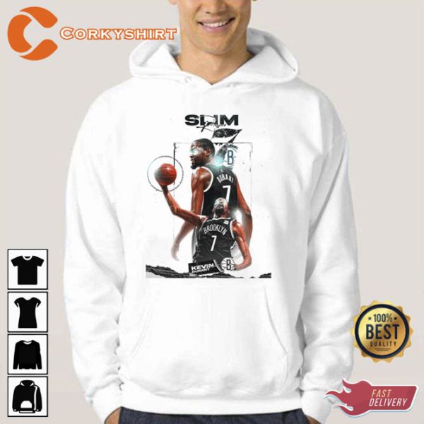 Number 7 Kevin Durant Basketball Brooklyn Hoodie