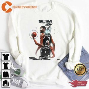 Number 7 Kevin Durant Basketball Brooklyn Hoodie2