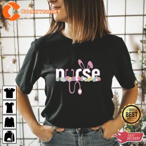 Nursing School Bunny Easter Shirt