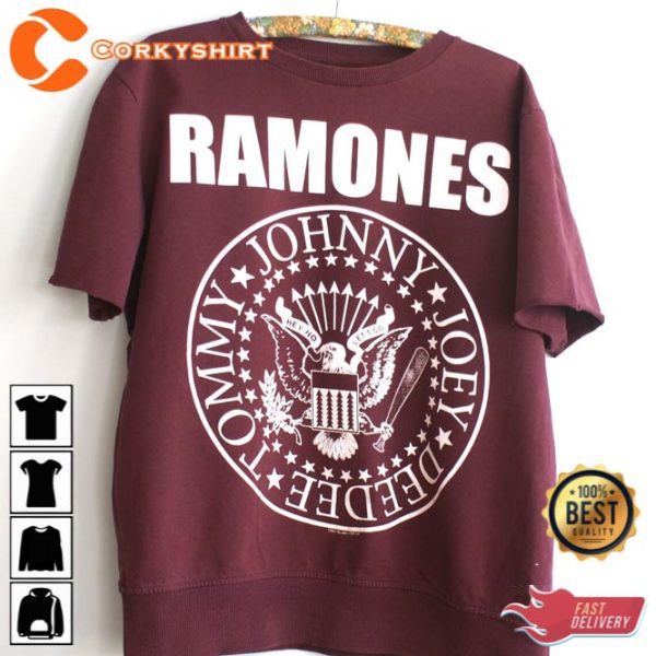 Official Ramones Band Johnny Joey Deedee Tommy Unisex T-Shirt