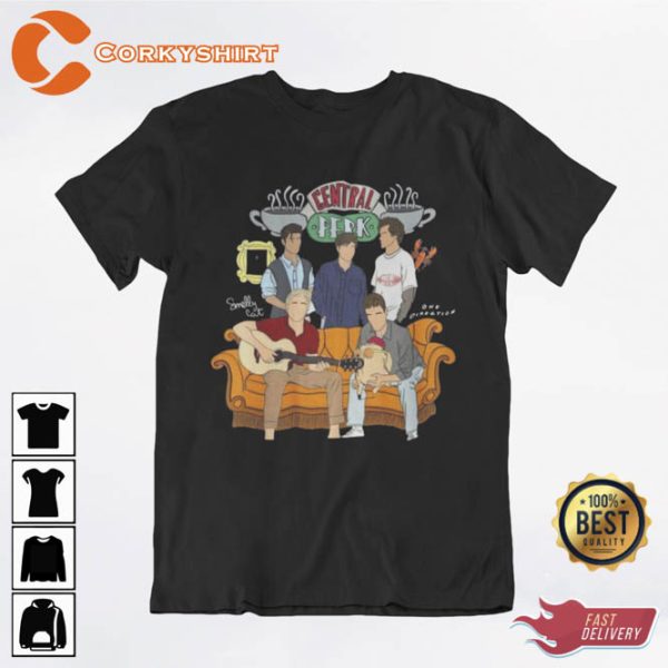 One Direction Central Perk Smelly Cat Boy Band Tee