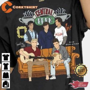 One Direction Central Perk Smelly Cat Boy Band Tee11