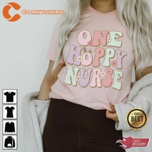 One Hoppy Nurse Easter Unisex shirt