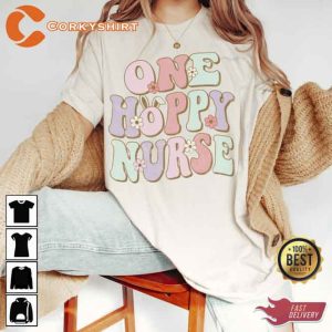 One Hoppy Nurse Easter Unisex shirt