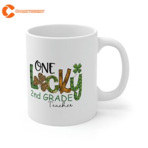 One Lucky 2nd Grade Teacher St Patricks Day 2023 Mug 1
