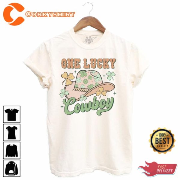 One Lucky Cowboy St Pattys Day Day Drinking Unisex T-Shirt