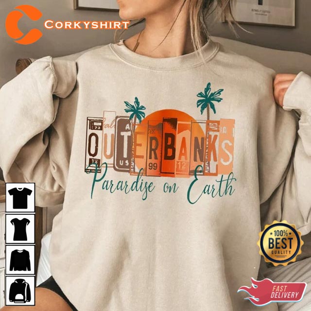Outer Banks Paradise On Earth Gift for Fans Unisex T-Shirt1