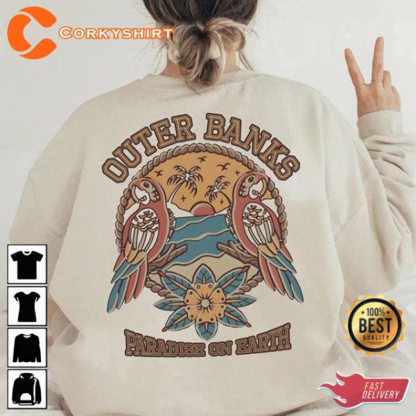 Outer Banks Pogue Life OBX North Carolina Aesthetic Crewneck Sweatshirt