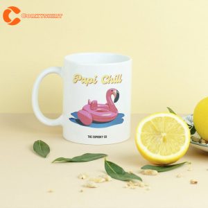 Papi Chill Ceramic Mug Daddy Chill Meme Flamingo 1