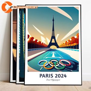 Paris 2024 Olympic Games Eiffel Tower France Poster