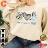 Peace Love Bluey Shirt Bluey and Bingo Tee