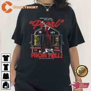 Pearl From Hell Welcome to The Farm Spooky Movie Fan Gift T-Shirt