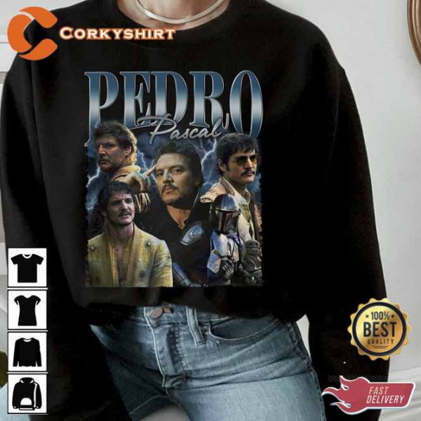 Pedro Pascal 90s Vintage T-shirt