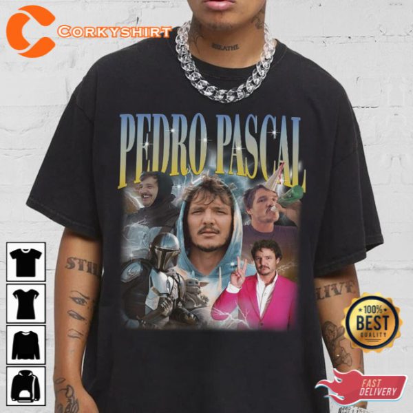 Pedro Pascal Narcos Sweatshirt Vintage 90s Retro Gift For Fan