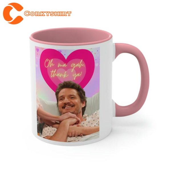 Pedro Pascal Oh Ma Gah Thank Ya Gift for Fan Ceramic Mug