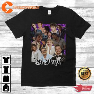 Pedro Pascal Si Papi T-shirt- 90s Inspired Vintage Shirt