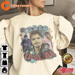 Pedro Pascal Vintage 90s Retro Gift For Fans Unisex T-Shirt