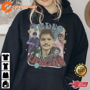 Pedro Pascal Vintage 90s Retro Gift For Fans Unisex T-Shirt 3