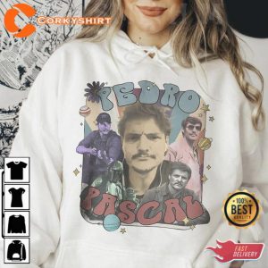 Pedro Pascal Vintage 90s Retro Gift For Fans Unisex T-Shirt 4