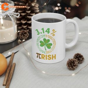 Pi Day St Patricks 3.14 Irish Funny Pirish Math Teacher Mug 3