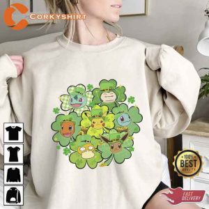 Pikachu And Friends St Patrick’s Day Shirt
