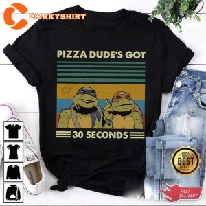 Pizza Dude's Got 30 Seconds Vintage Cosmic Style T-Shirt