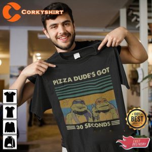 Pizza Dude's Got 30 Seconds Vintage Cosmic Style T-Shirt