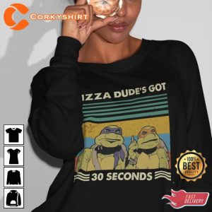 Pizza Dude's Got 30 Seconds Vintage Cosmic Style T-Shirt