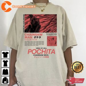 Chain Devil Manga Lover Pochita Aesthetic Gift For Fan Unisex T-Shirt