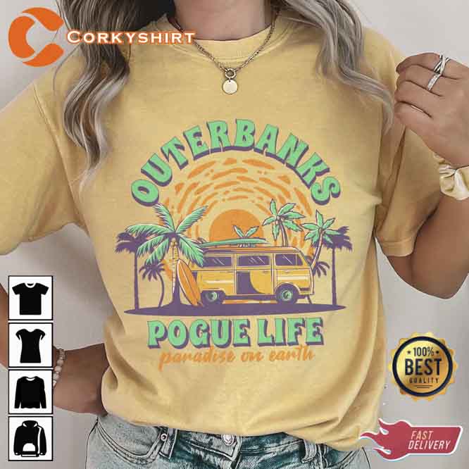 Pogue Life Outerbanks Van Print Distressed T-shirt1