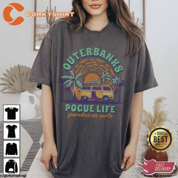 Pogue Life Outerbanks Van Print Distressed T-shirt