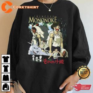 Princess Mononoke Unisex Manga Shirt Anime Lovers