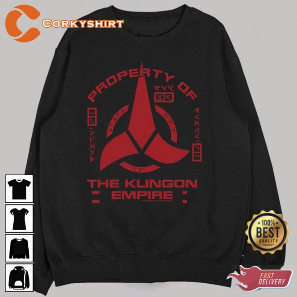 Property Of Klingon Empire Red Logo Star Trek Unisex T-Shirt