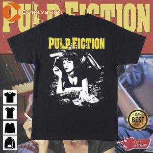 Pulp Fiction Starring John Travolta Samuel L Jackson Unisex T-Shirt (1)