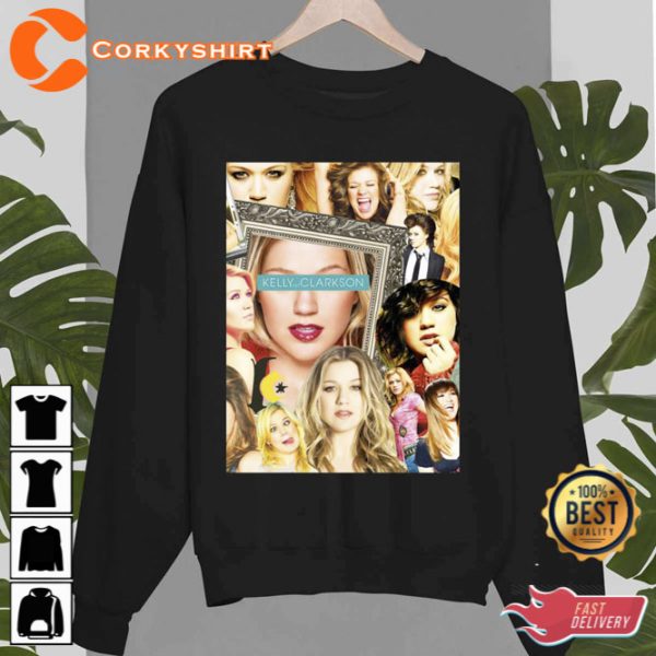 Queen Of Cover Kelly Clarkson Idol Collage Retro Unisex T-Shirt