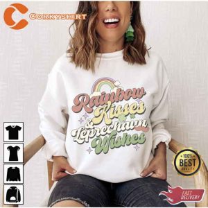 Rainbow Kisses and Leprechaun Wishes Sweatshirt