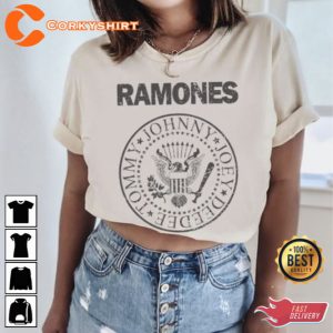 Ramones Look Out Below Seal T-Shirt Rocket to Russia