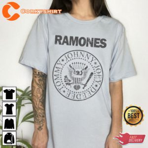 Ramones Look Out Below Seal T-Shirt Rocket to Russia